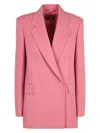 Max Mara Studio Pink Wool Lamella Blazer