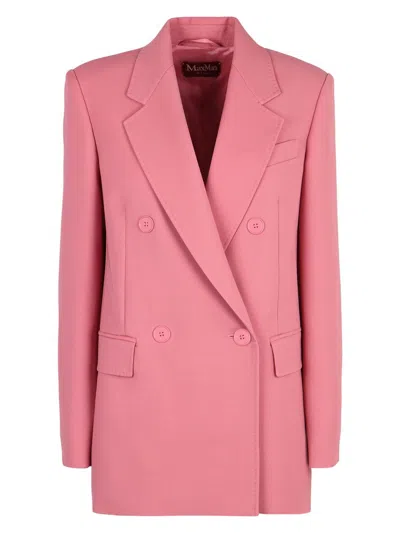 MAX MARA WOMEN'S LAMELLA DOUBLE-BREASTED WOOL BLAZER