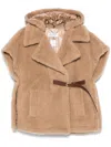 Max Mara Women Lanoso Poncho In Brown