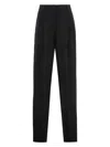 Max Mara Latina High-waist Crêpe Trousers In Black