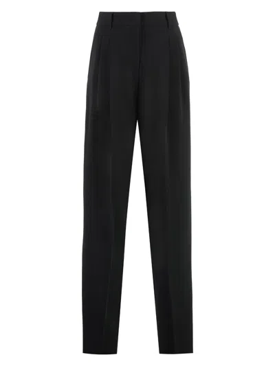 MAX MARA WOMEN'S LATINA HIGH-WAIST CRÃªPE TROUSERS