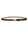 Max Mara Women's Leather Belt In Black