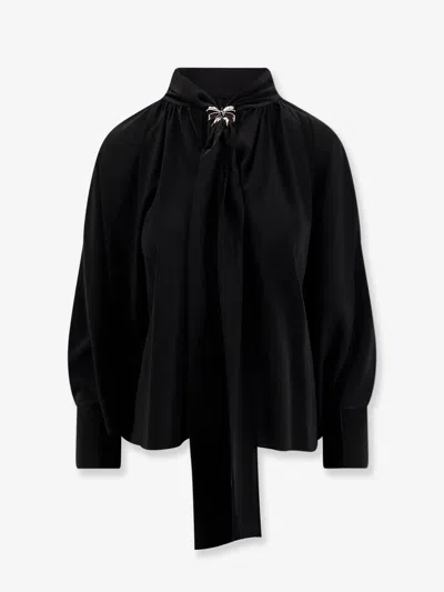 Max Mara Women Leonida Silk Shirt In Black