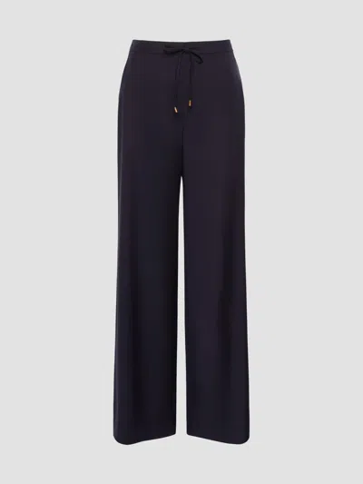 MAX MARA WOMEN'S LIGHT WOOLLEN CLOTH TROUSERS