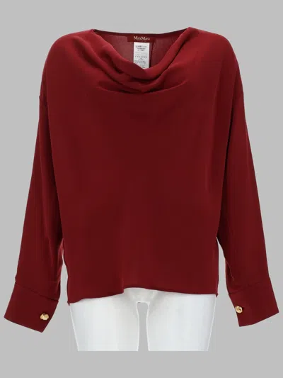 Max Mara Women's Lightweight Technical Cady Blouse In Red