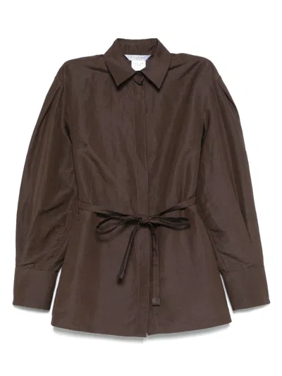 Max Mara Women Linen And Silk Blend Jacket