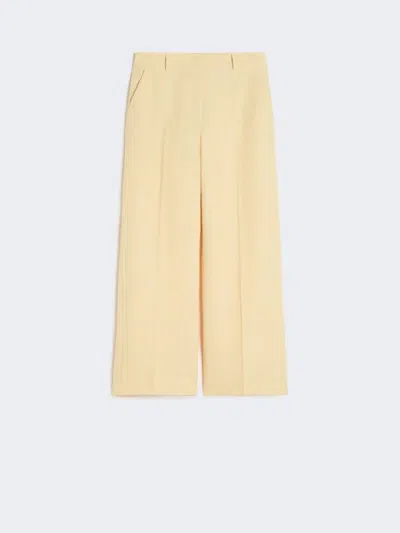 Max Mara Women's Linen Trousers Yellow In Other