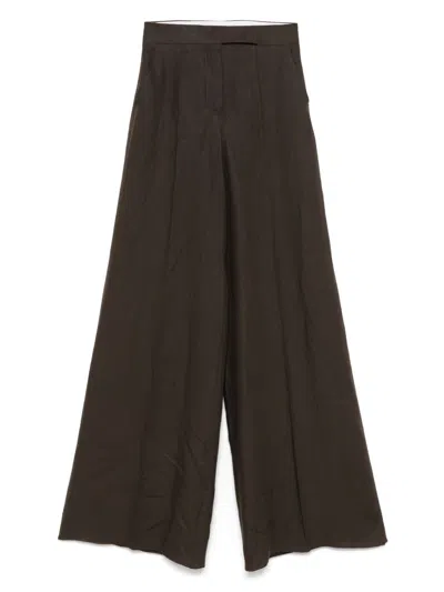 Max Mara Women Linen Wide-leg Trousers