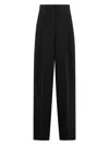 Max Mara Lino Crêpe Trousers In Black