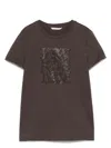 Max Mara Giovane T-shirt In Brown