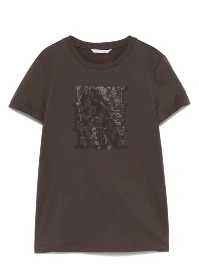 MAX MARA WOMEN'S LOGO COTTON T-SHIRT