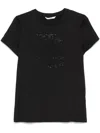 Max Mara Embellished Round Neck Top With Graphic Detail In Multicolor