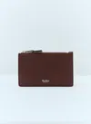 Max Mara Women Logo Embossed Cardholder In Brown
