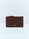 Max Mara Women Logo Embossed Cardholder In Brown