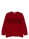Max Mara Women's Logo Wool And Cashmere Jumper Sweater In Red