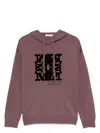 Max Mara Logo Wool Hoodie In Purple