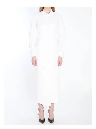 Max Mara Women's Long Shirt Dress In White