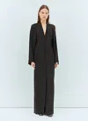 Max Mara Women Long Silk Dress In Black