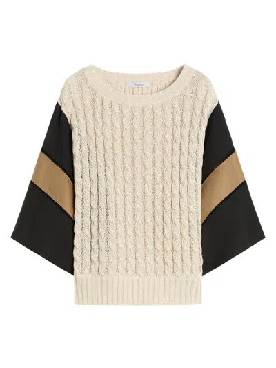 Max Mara Sweater "scatola" In White