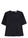 Max Mara Women Midnight Blue Wool Peter T-shirt In Blue