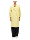 Max Mara Double-breasted Wool-blend Coat In Yellow