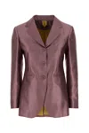 Max Mara Mauve Mikado Malaga Blazer In Multicolor