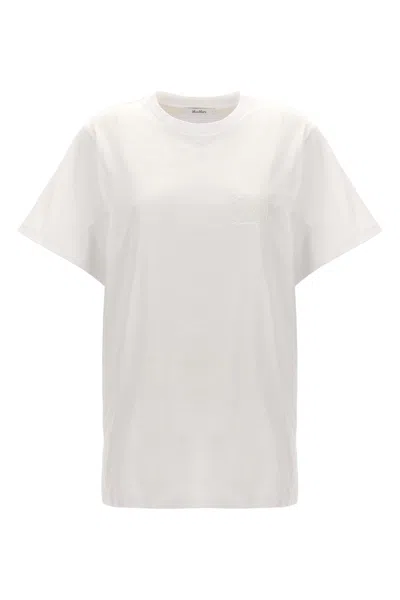 Max Mara Basic Crew Neck T-shirt In White