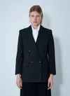 Max Mara Double-breasted Wool Jacket With Pinstripe Design
