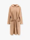 Max Mara Miele Hand Made Virgin Wool And Cashmere Coat In Cream