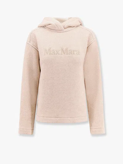 Max Mara Women  Beige Sweatshirts In Cream