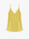 Max Mara Spaghetti Strap Suspenders In Yellow