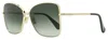 Max Mara Women's Menton1 Sunglasses Mm0097 32b Gold/black 59mm In Multi