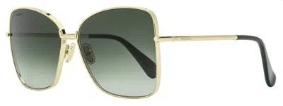 MAX MARA WOMEN'S MENTON1 SUNGLASSES MM0097 32P GOLD/GREEN 59MM