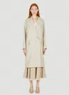 Max Mara Women Mescal Double Breasted Coat In White