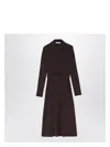 Max Mara Midi Shirt Dress In Coffee Colour Women In Brown