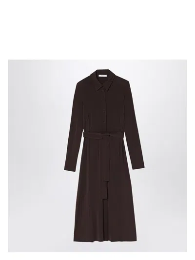 Max Mara Women's Midi Shirt Dress In Brown
