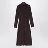 Max Mara Midi Shirt Dress In Coffee Colour Women In Brown