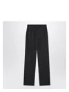 Max Mara Midnight Blue Trousers In Cotton Denim Effect In Blue
