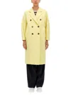 Max Mara Double-breasted Wool-blend Coat In Yellow