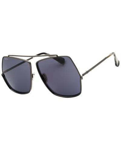 Max Mara Oversized Geometric-frame Sunglasses In Gray