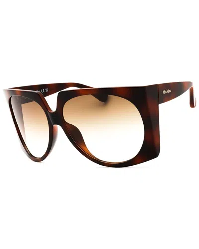 Max Mara Women's Mm0023 65mm Sunglasses In Brown