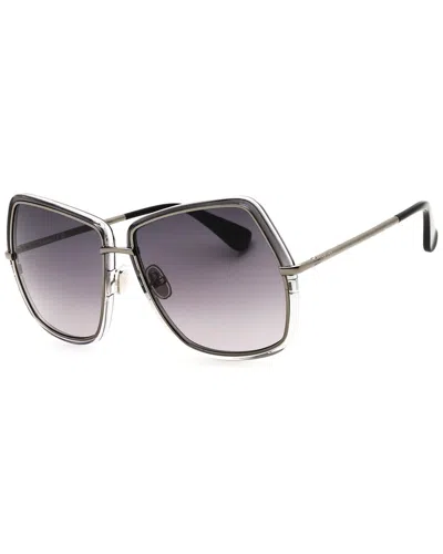 Max Mara Elsa3 Gradient Metal Butterfly Sunglasses In Gray