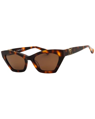 Max Mara Women's Mm0057 52mm Sunglasses In Brown