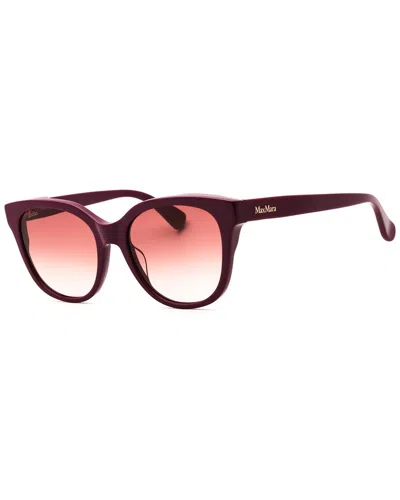 Max Mara Women's Mm0068 54mm Sunglasses In Burgundy