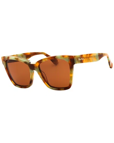 Max Mara Women's Mm0089 55mm Sunglasses In Animal Print