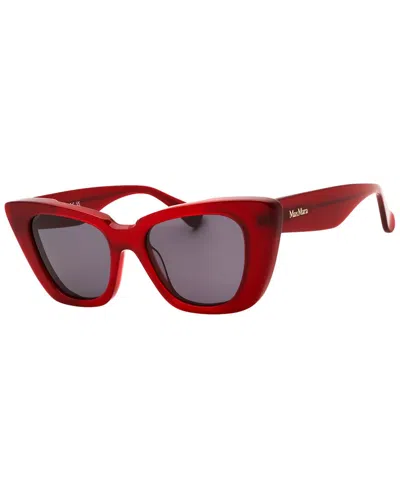 Max Mara Women's Mm0099 50mm Sunglasses In Red