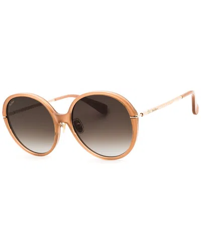 Max Mara Women's Mm0111-k 58mm Sunglasses In Brown