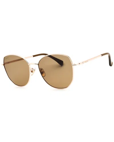Max Mara Women's Mm0114-k 58mm Sunglasses In Gold