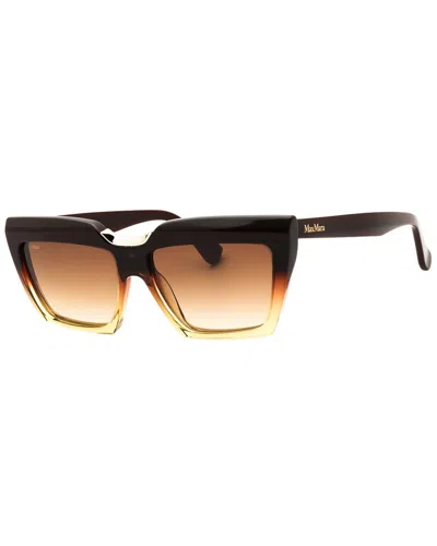 Max Mara Women's Mm0137 56mm Sunglasses In Brown