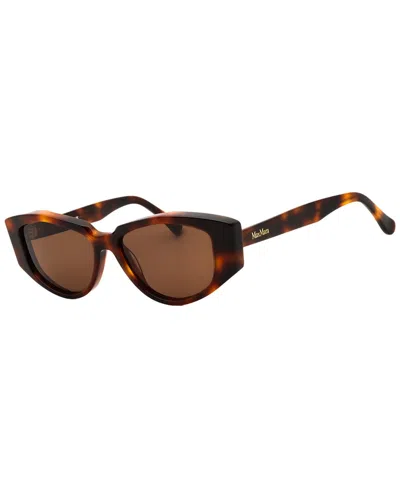 Max Mara Women's Mm0161 52mm Sunglasses In Brown